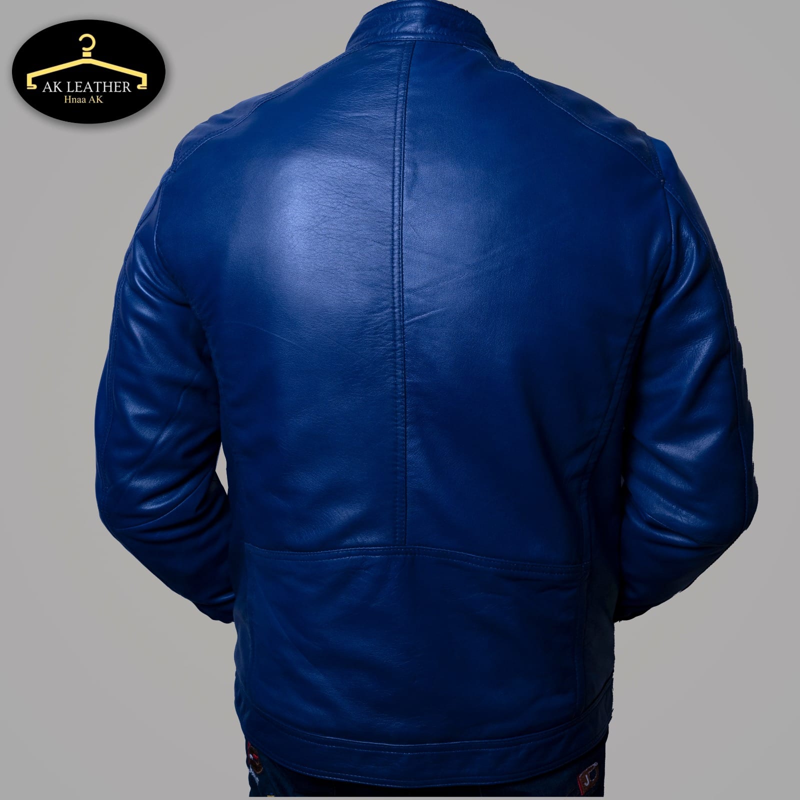 Blue Leather Jacket