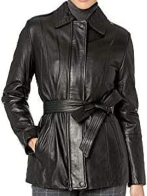 women-black-Leather-Trench-Coats