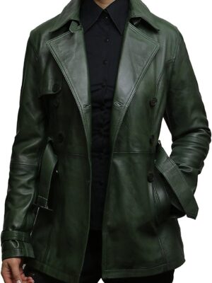 women-vintage-dark-green-sheepskin-blazer