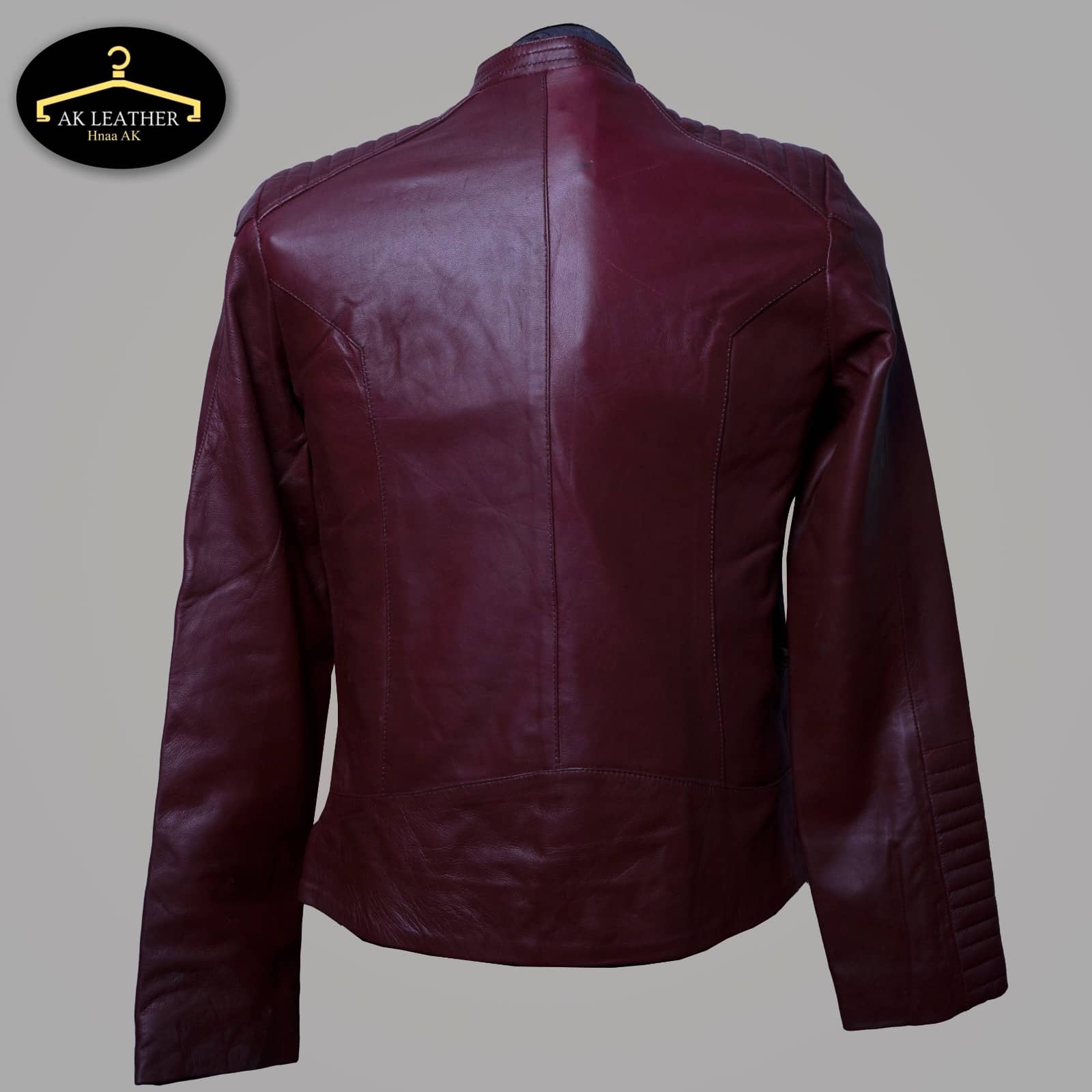 Red Leather Jacket for woman