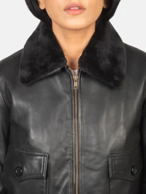 Black Retro Leather Jacket