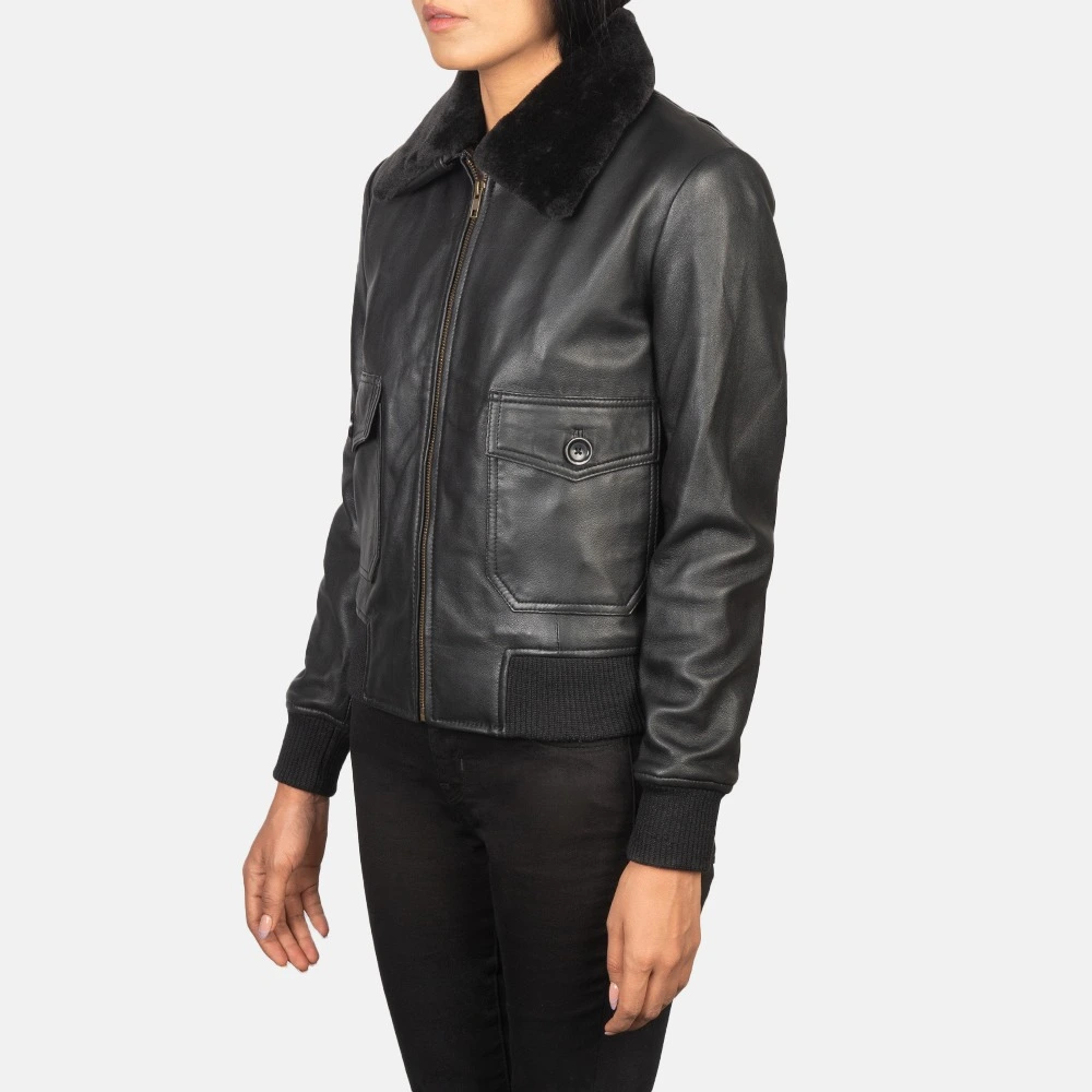 Black Retro Leather Jacket