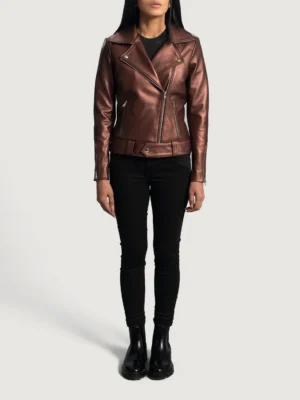 Maroon Leather Jacket