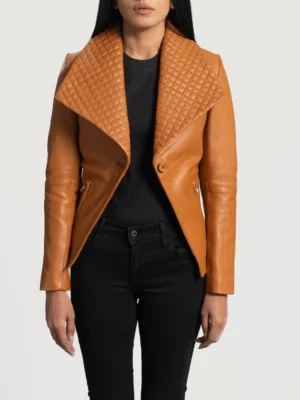 Tan Brown Leather Jacket